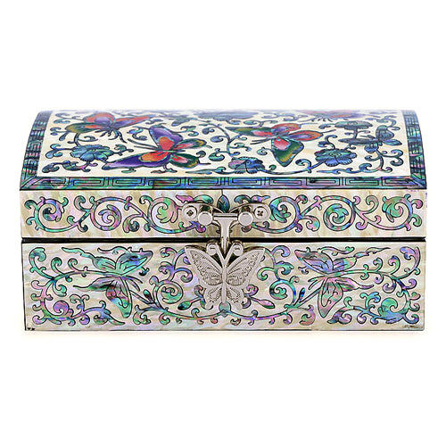 Korean Jewelry Box - Butterfly, Red, 1 - Tier (by Oh Myung - ho) - view 4