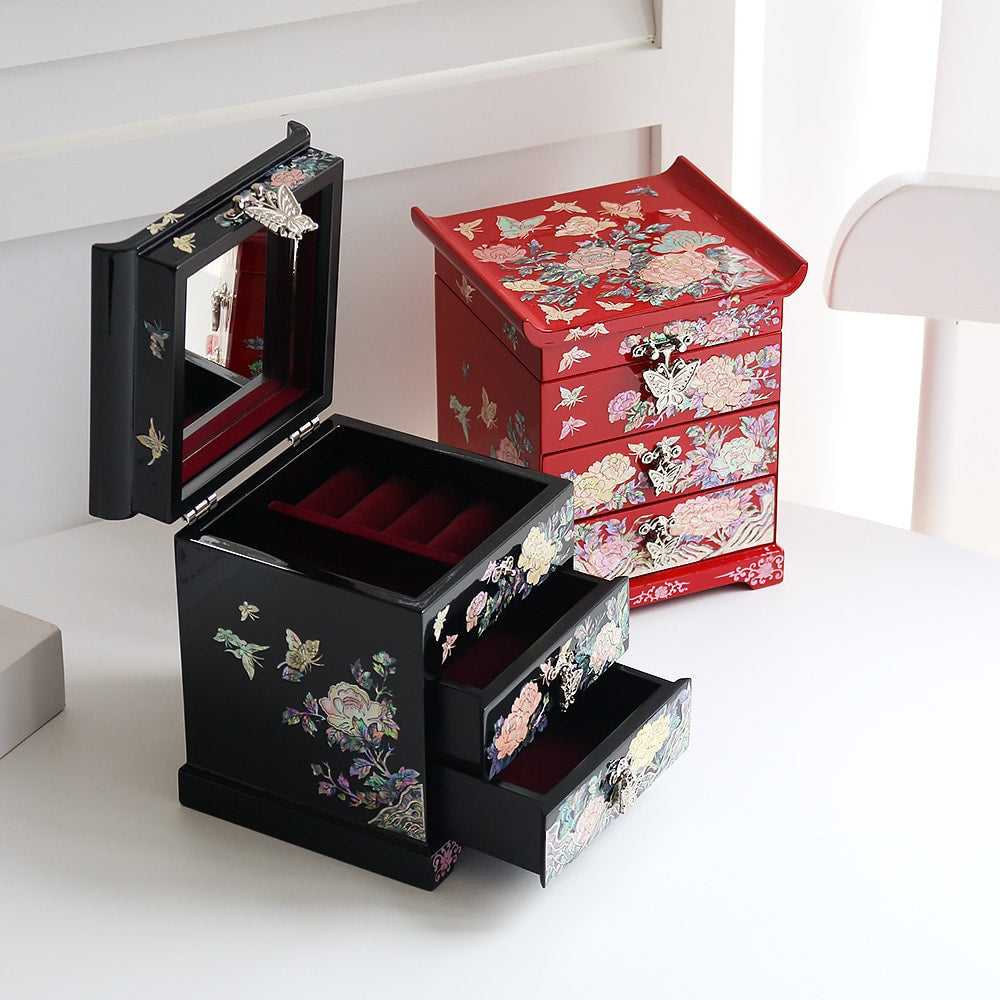 Najeon Mother-of-Pearl Jewelry Box - Crane 25cm - view 2