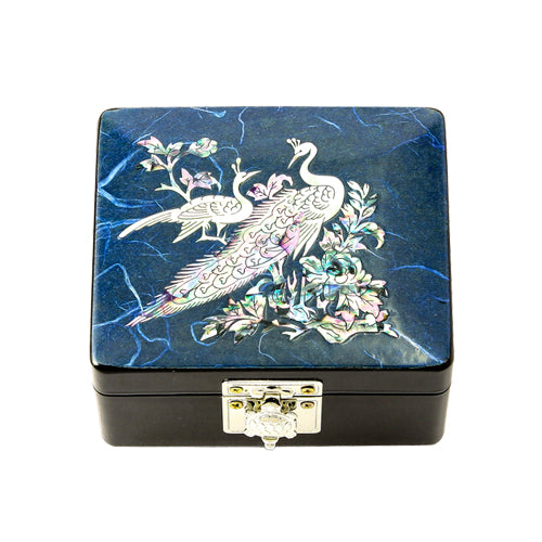 Korean Jewelry Box - Turtle, Blue - view 4