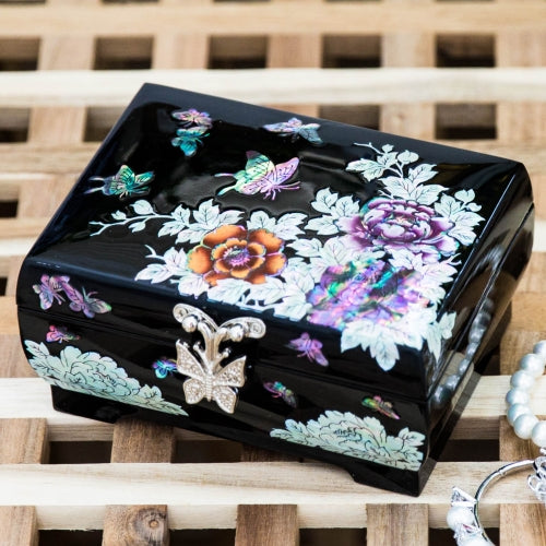 Korean Jewelry Box - Peony, 1 - Tier