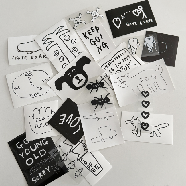Inside Object Korean Sticker Pack - Sticker