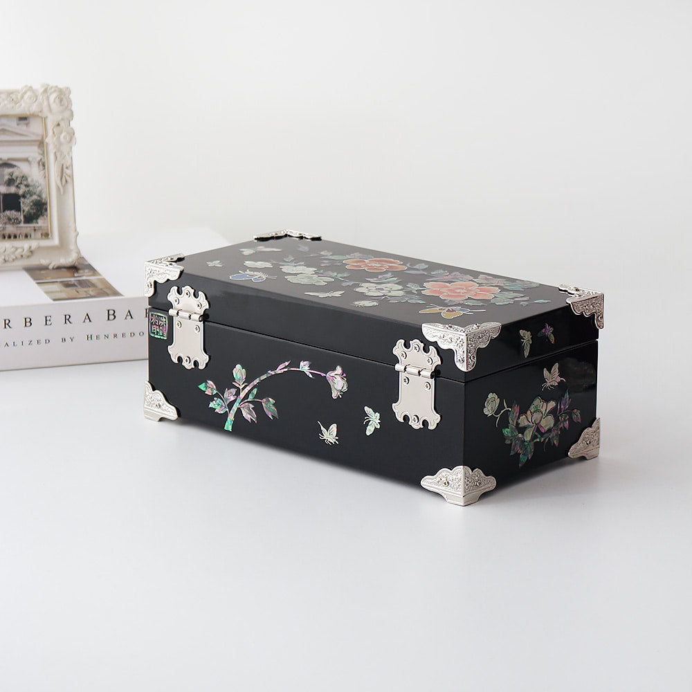 Najeon Mother-of-Pearl Jewelry Box - Peony (VI) - view 6