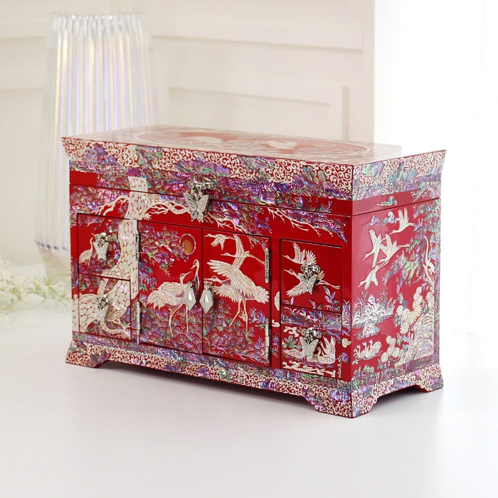 Najeon Mother-of-Pearl Jewelry Box - Crane & Pine