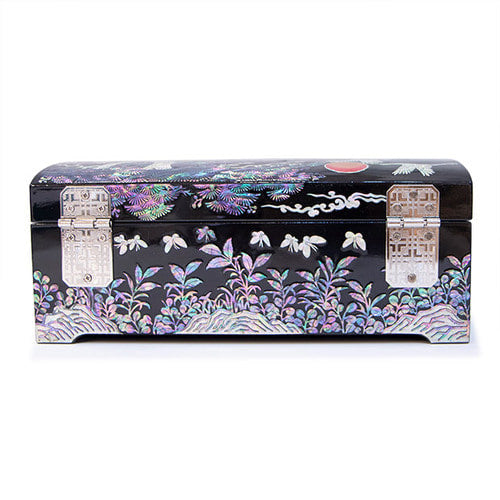 Najeon Mother-of-Pearl Jewelry Box - Pine, 2 - Tier - view 7