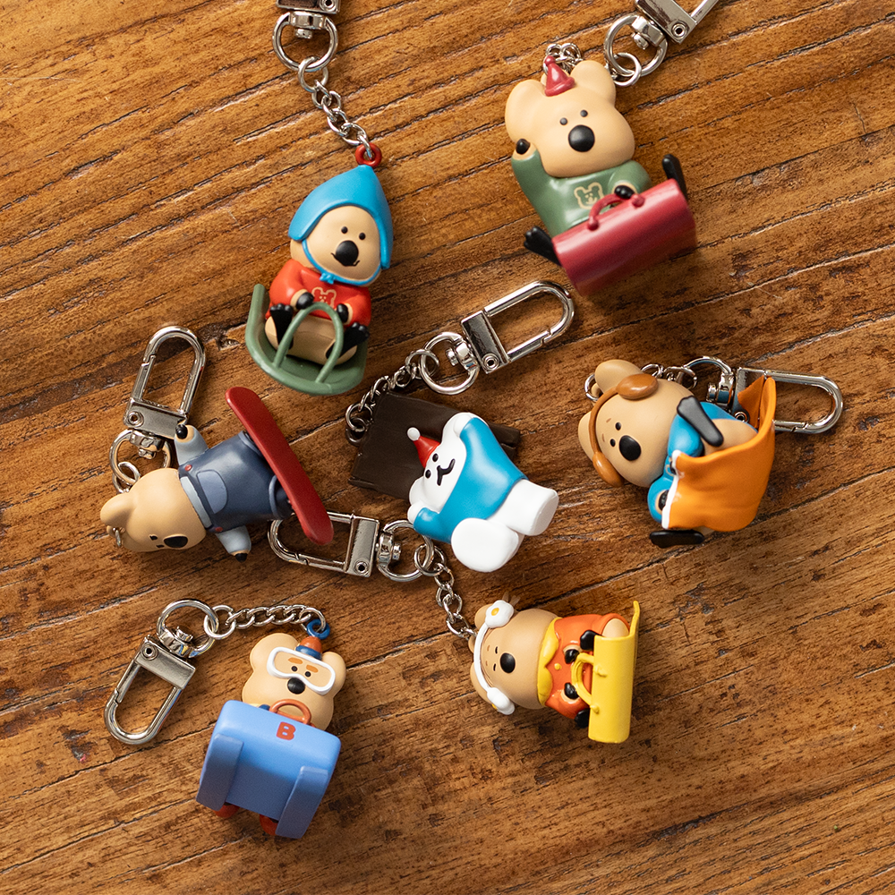 Inside Object Korean Character Keyring - Handmade Seoul Design No.9 - view 4