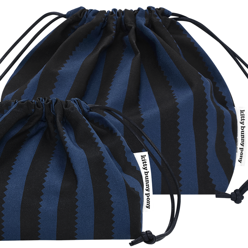 Kitty Bunny Pony Blue Notch Plump Pouch