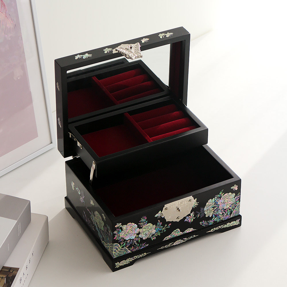 Najeon Mother-of-Pearl Jewelry Box - Peony (VIII) - view 5