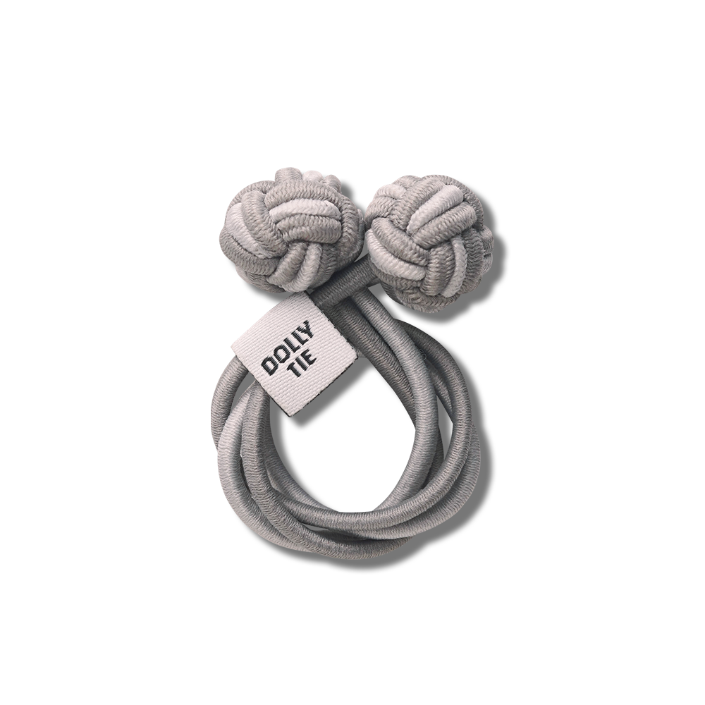 Dolly Tie Korean Hair Accessory - Silver - view 5
