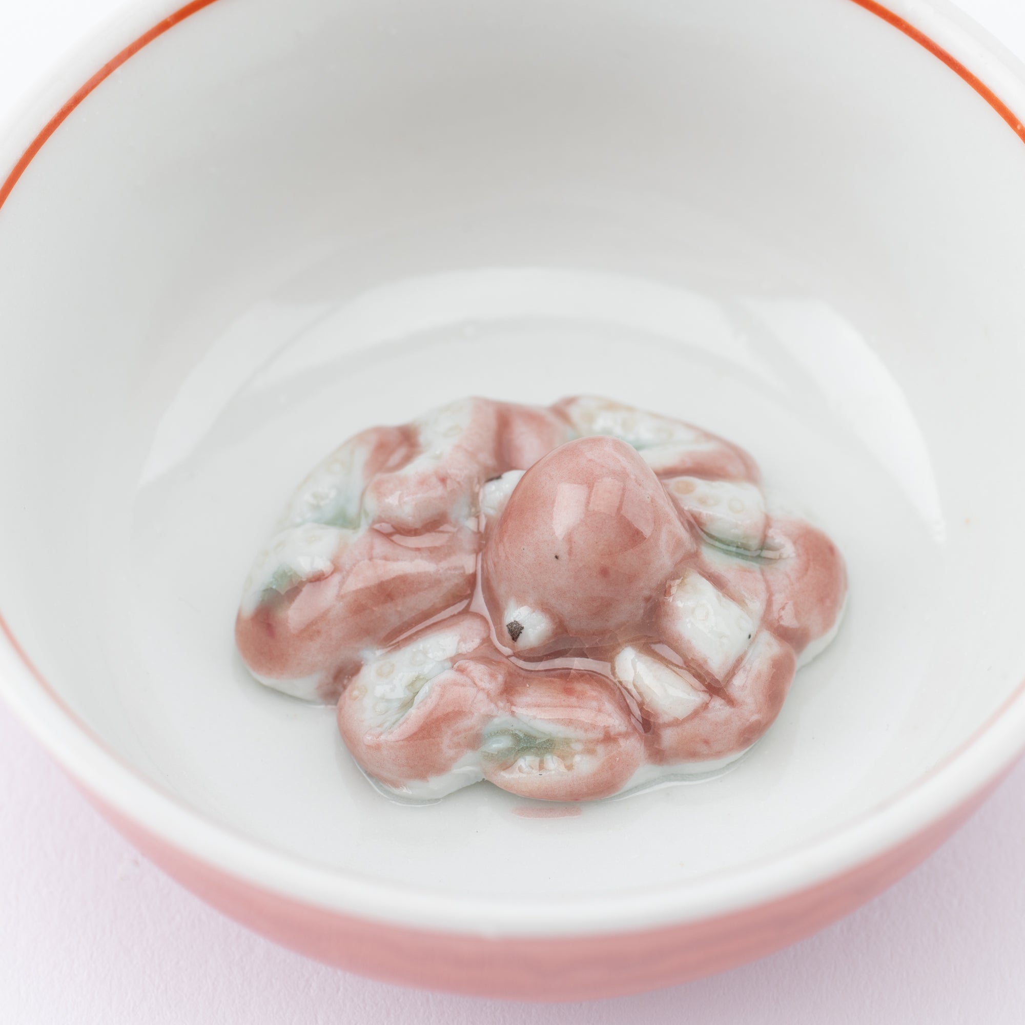 Musubi Kiln Swimming Sea Creature Sakazuki Flat Sake Cup