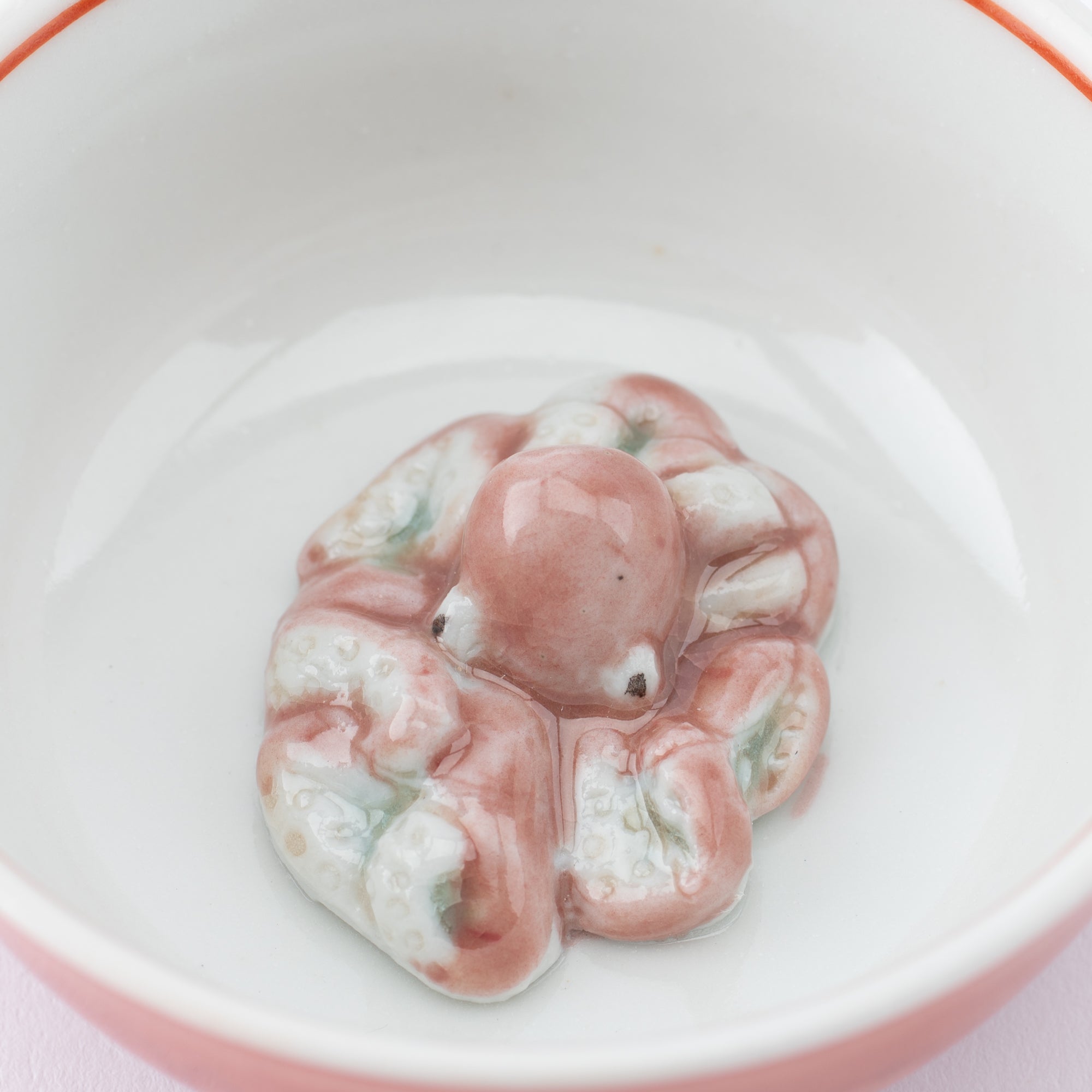 Musubi Kiln Swimming Sea Creature Sakazuki Flat Sake Cup