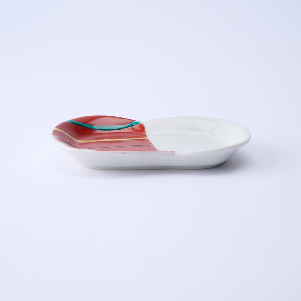 Musubi Kiln Vivid Daruma-shaped Sauce Plate