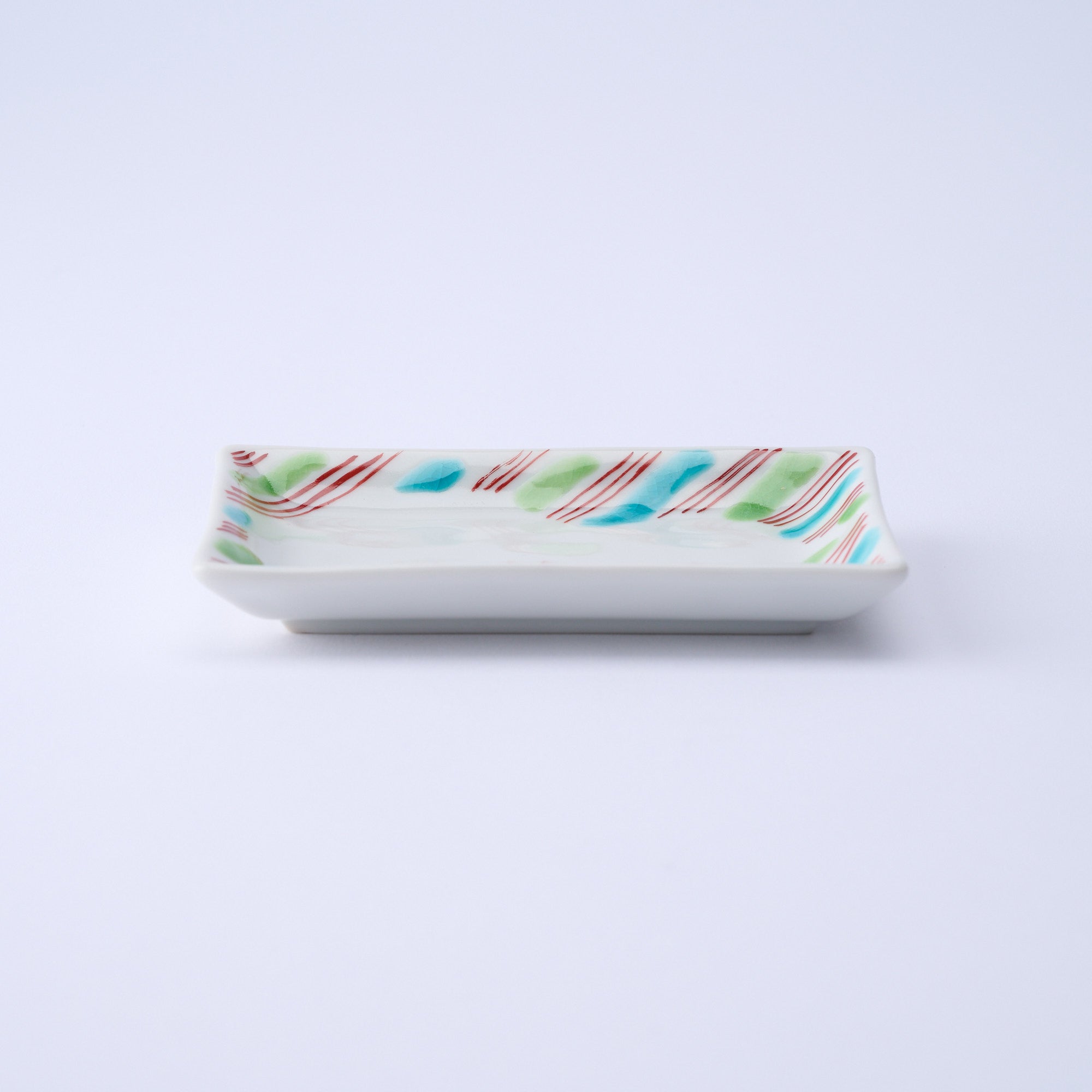 Musubi Kiln Auspicious Pattern Rectangle Sauce Plate
