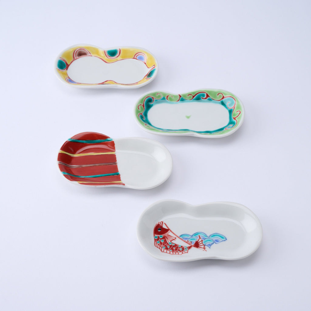 Musubi Kiln Vivid Daruma-shaped Sauce Plate