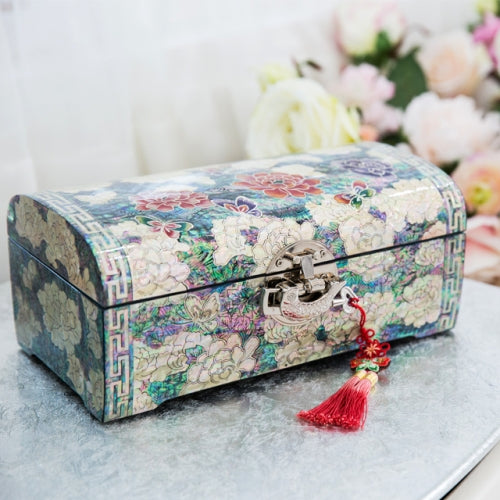 Korean Jewelry Box - Peony, 2 - Tier, Medium (by Oh Myung - ho) - view 4