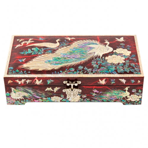 Korean Jewelry Box - Red, 1 - Tier (by Oh Myung - ho)
