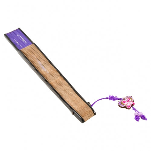 Najeon Mother-of-Pearl Folding Fan - Rose, Purple - view 4