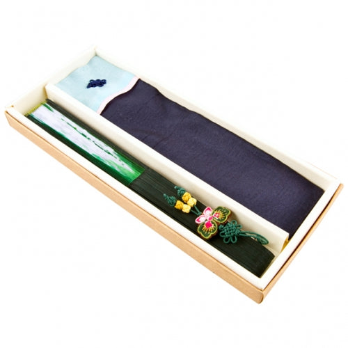 Korean Silk Folding Fan (III) - view 5