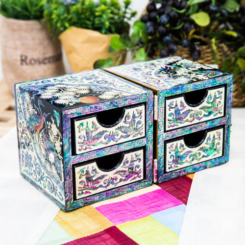 Najeon Mother-of-Pearl Jewelry Box - Crane & Pine (by Oh Myung - ho) - view 6