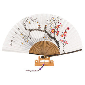 Korean Folding Fan - Jade - view 2