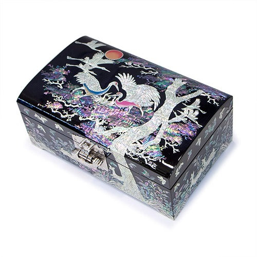 Najeon Mother-of-Pearl Jewelry Box - Pine, 2 - Tier - view 2