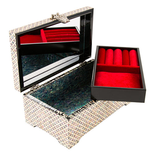 Najeon Mother-of-Pearl Jewelry Box - 2 - Tier, Small - view 5