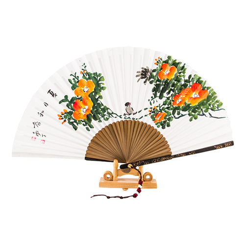 Korean Folding Fan - Jade (II)
