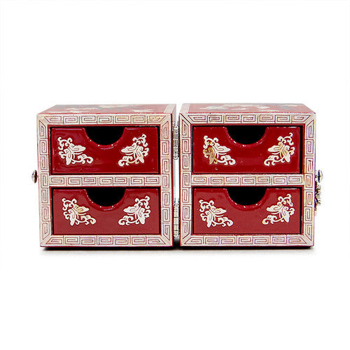 Najeon Mother-of-Pearl Jewelry Box - Red, Medium (by Oh Myung - ho) - view 7