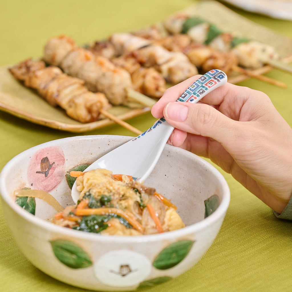 Musubi Kiln Patterned Ramen Spoon