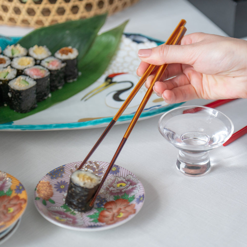 Musubi Kiln Gentle Glow Bamboo Chopsticks with Chopstick Rest
