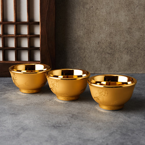 Korean Object - Plum Blossom, Gold, Gift Set (III)