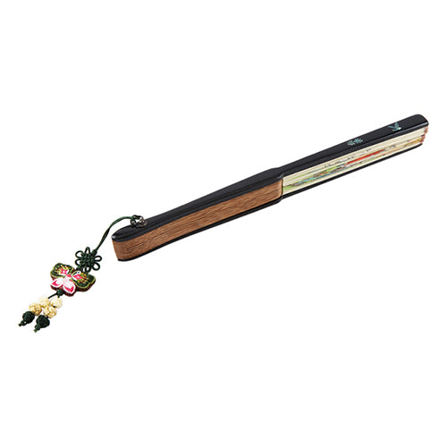 Mother-of-Pearl Folding Fan - Swing Scene - view 6