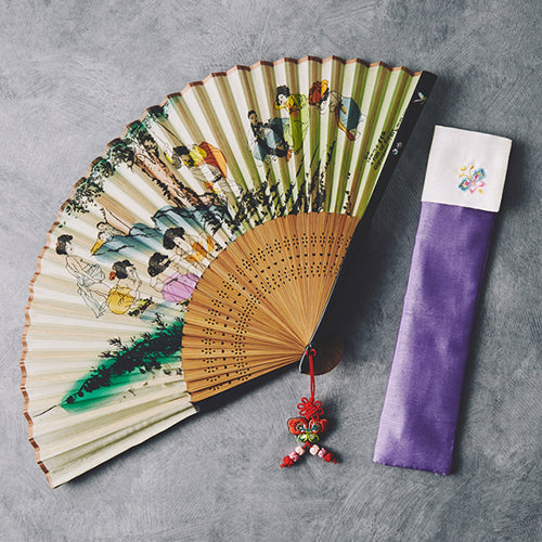 Mother-of-Pearl Folding Fan (VI) - view 5