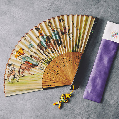 Mother-of-Pearl Folding Fan (VII) - view 5