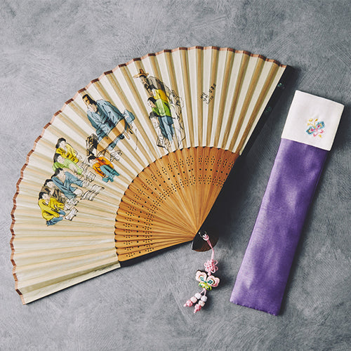 Mother-of-Pearl Folding Fan (VIII) - view 5