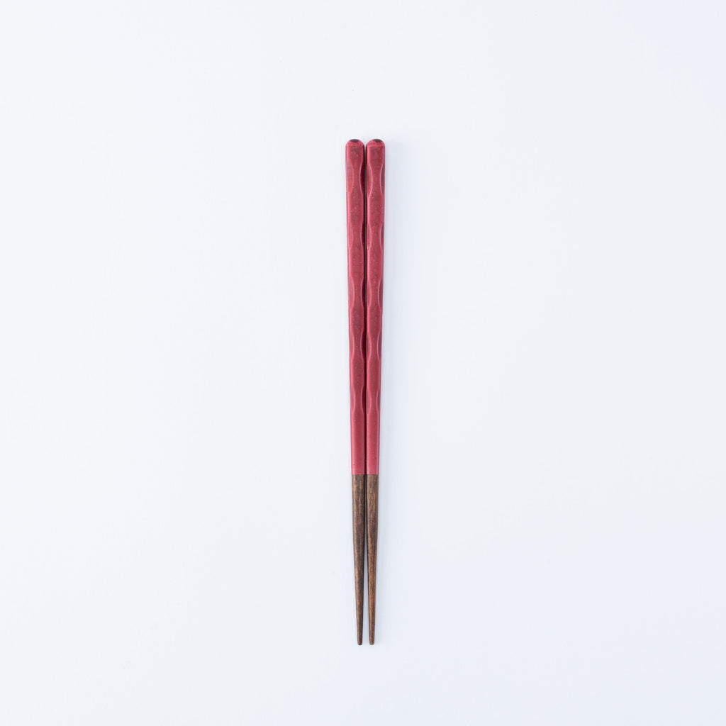 Musubi Kiln Glazed Finish Carved Chopsticks