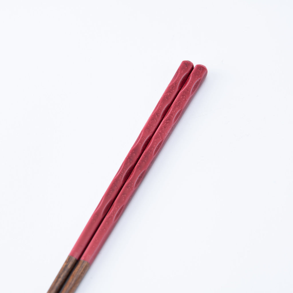Musubi Kiln Glazed Finish Carved Chopsticks