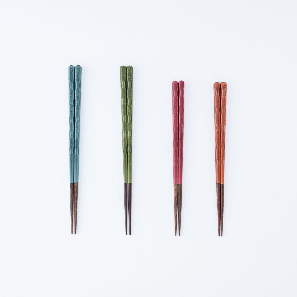 Musubi Kiln Glazed Finish Carved Chopsticks