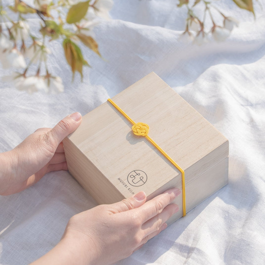 Musubi Kiln Blossom & Golden Yellow Matcha Bowl