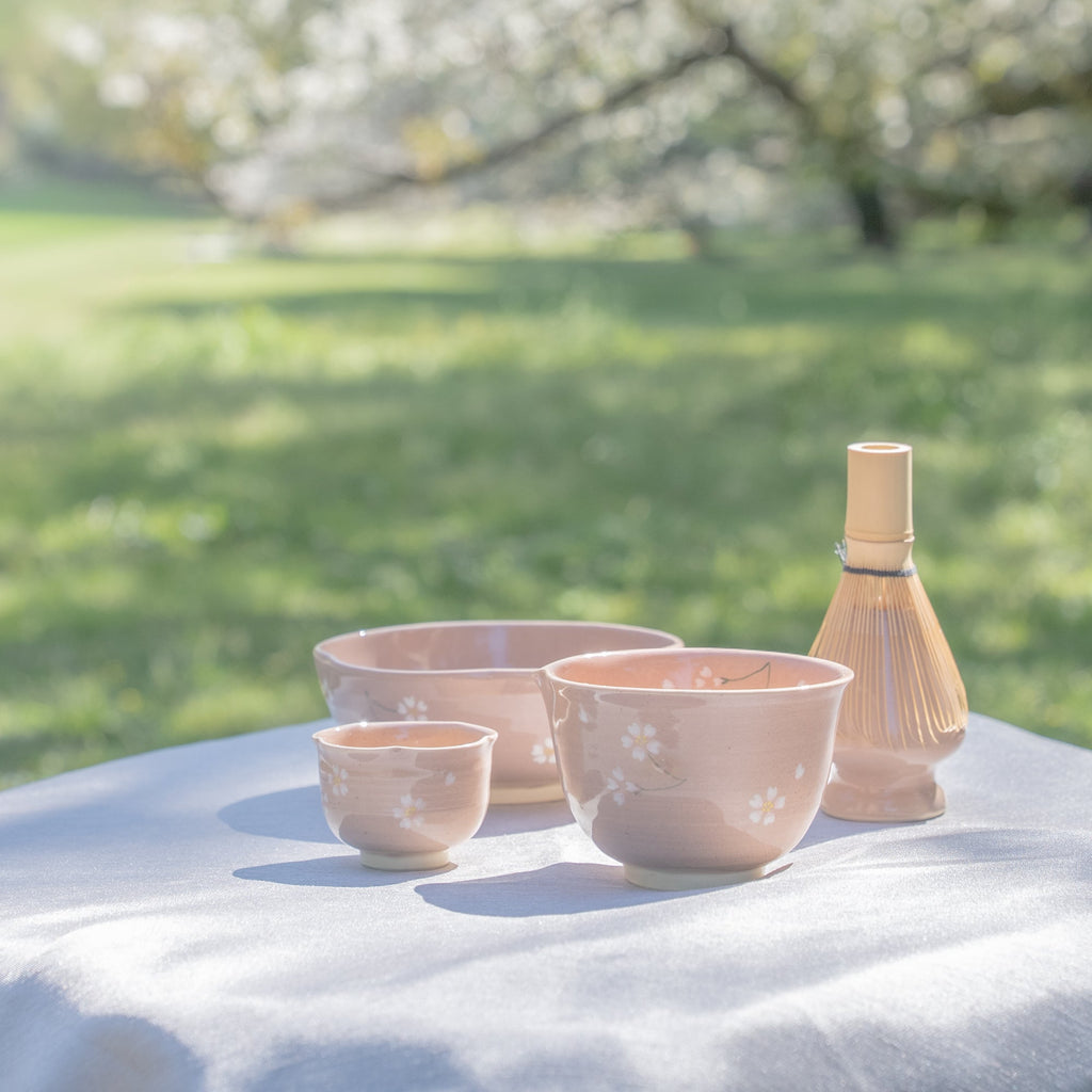 Musubi Kiln Floating Sakura Japanese Teacup