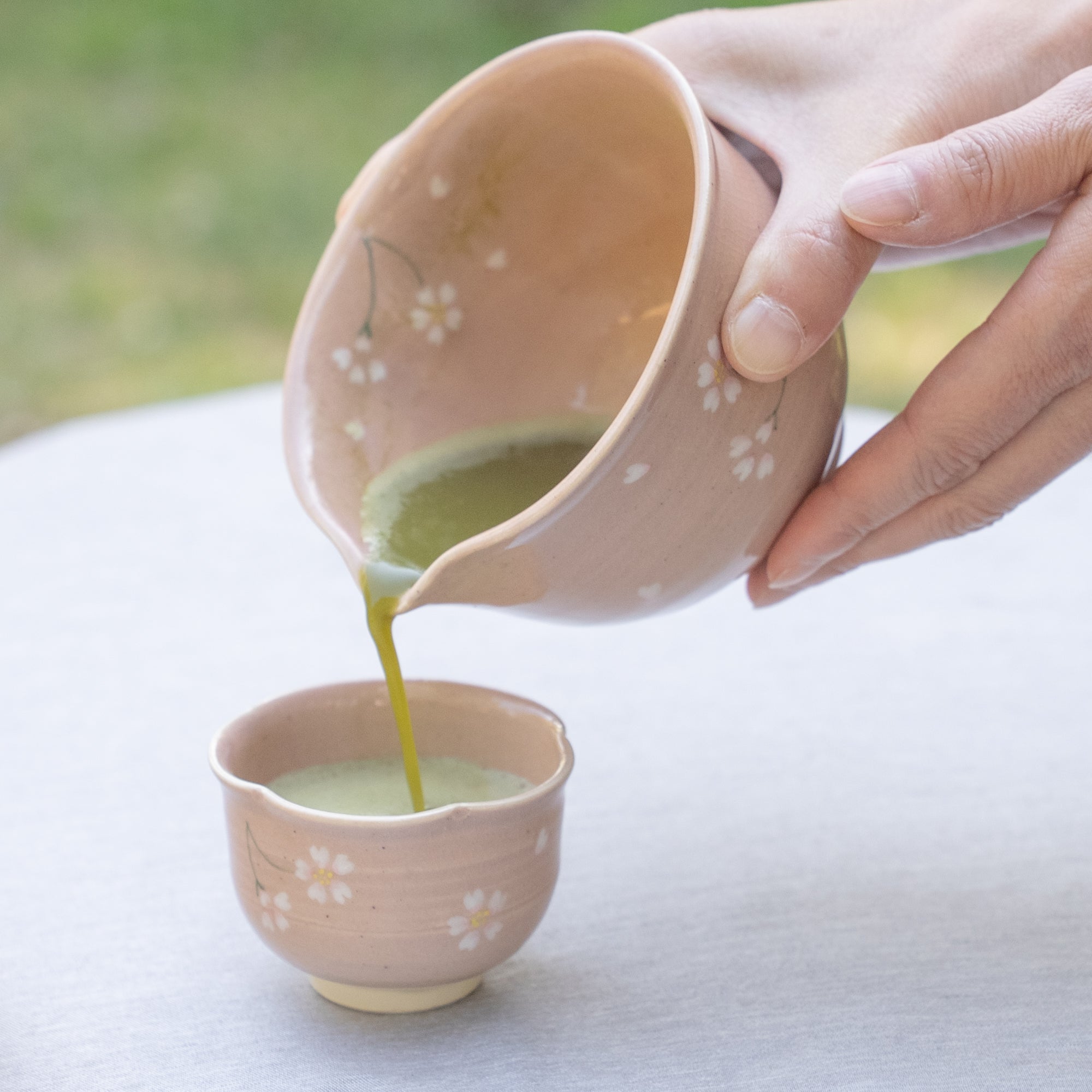 Musubi Kiln Floating Sakura Japanese Teacup