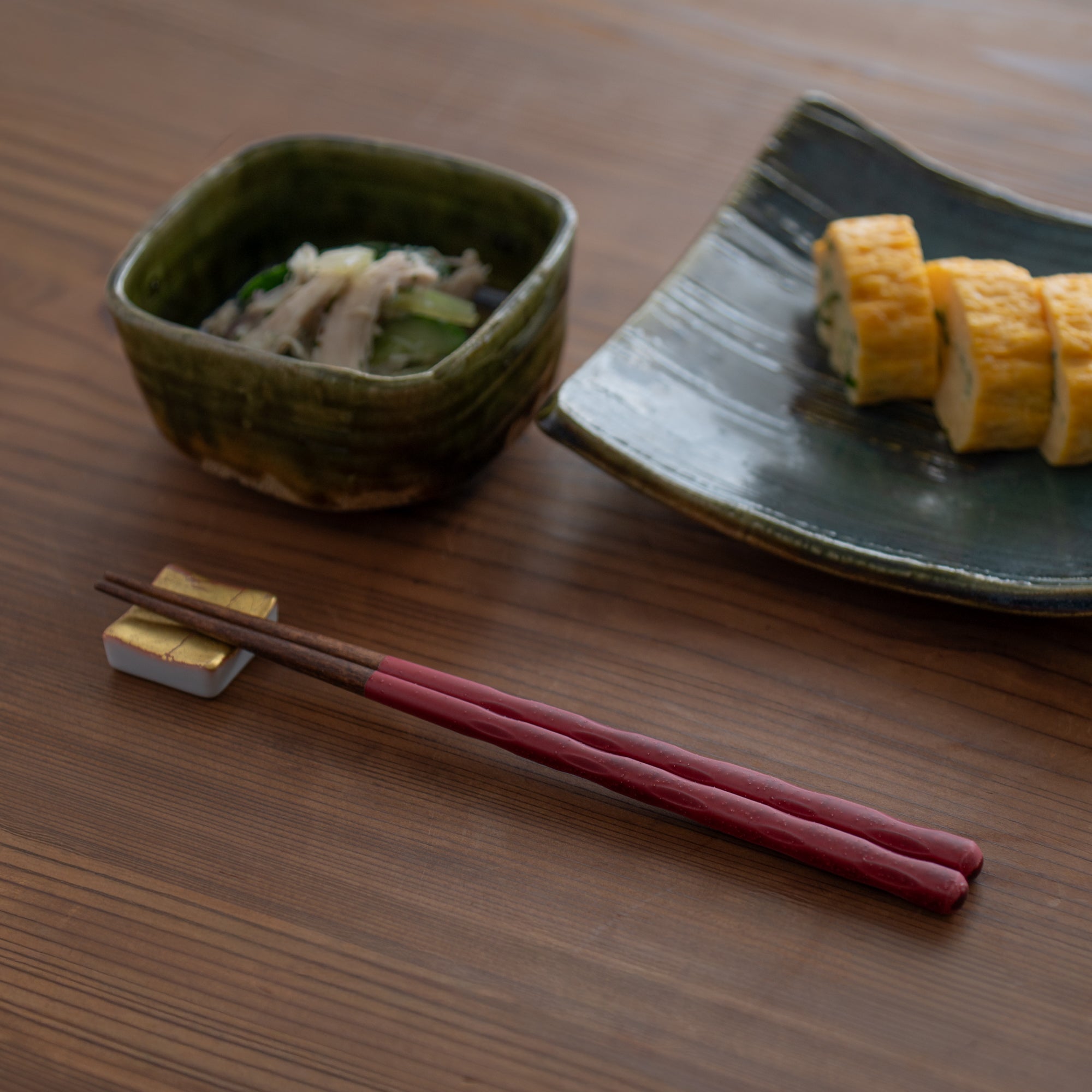 Musubi Kiln Glazed Finish Carved Chopsticks