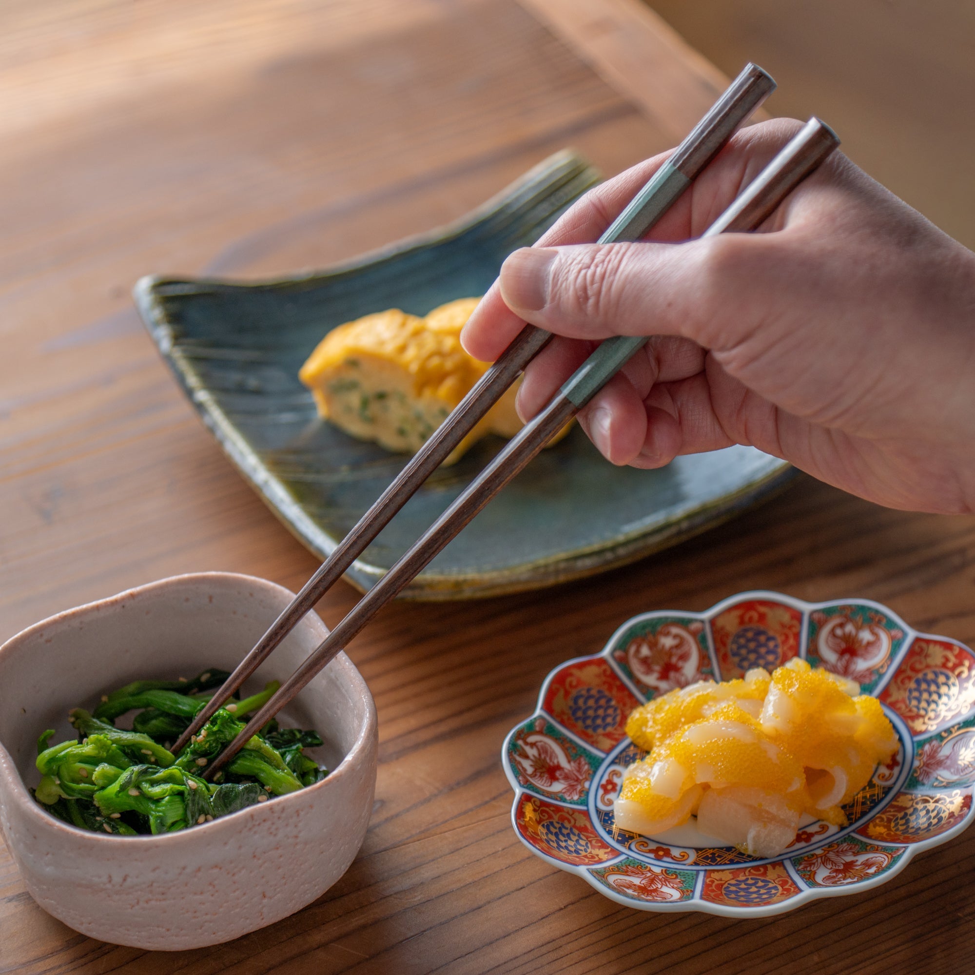 Musubi Kiln Checkered Pattern Chopsticks