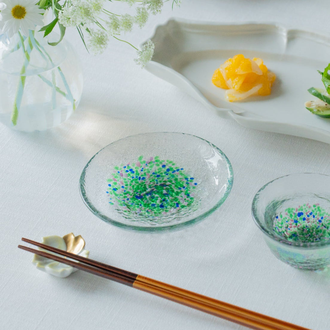 Musubi Kiln Four Seasons Color Sauce Plate