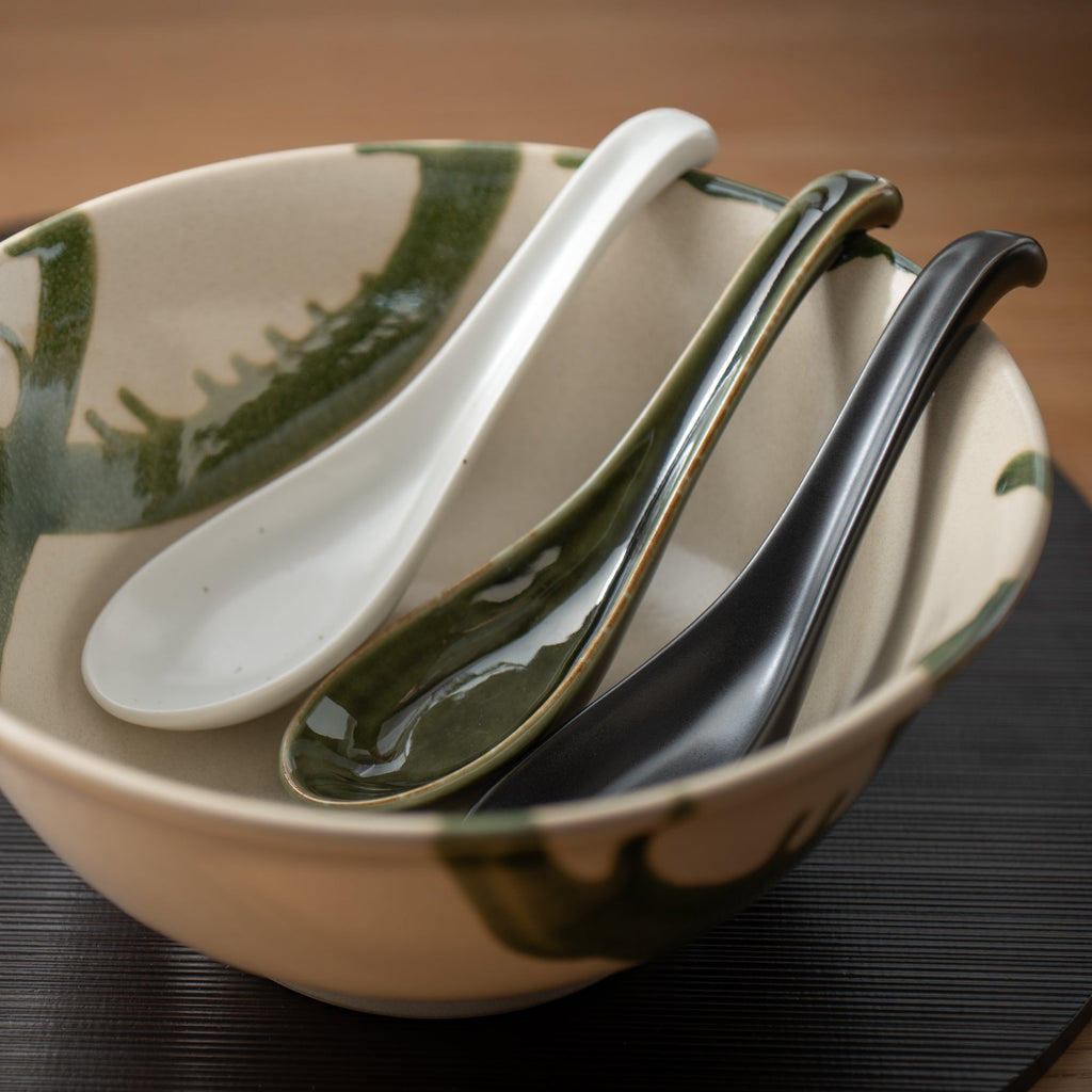Musubi Kiln Flowing Curve Ramen Spoon