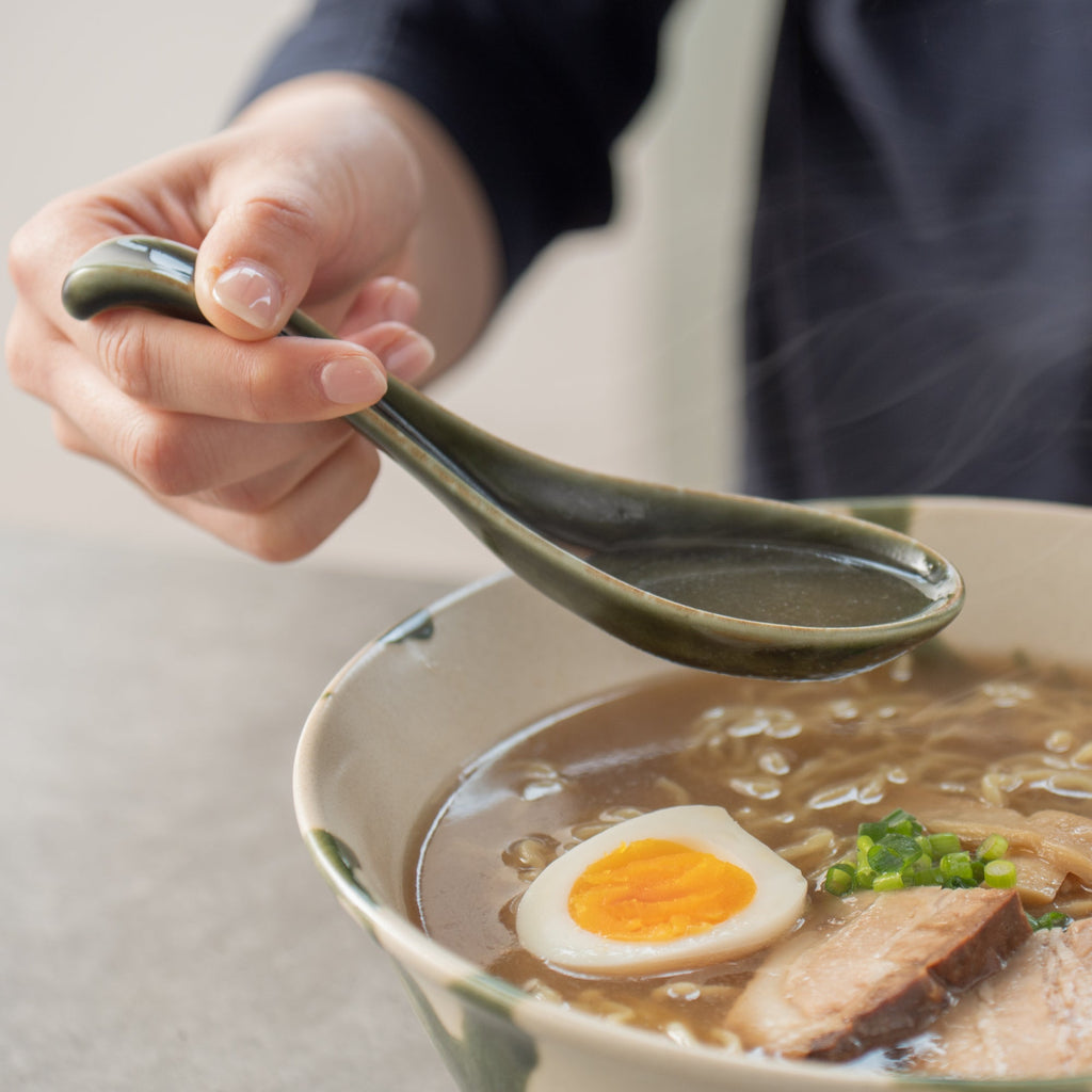 Musubi Kiln Flowing Curve Ramen Spoon