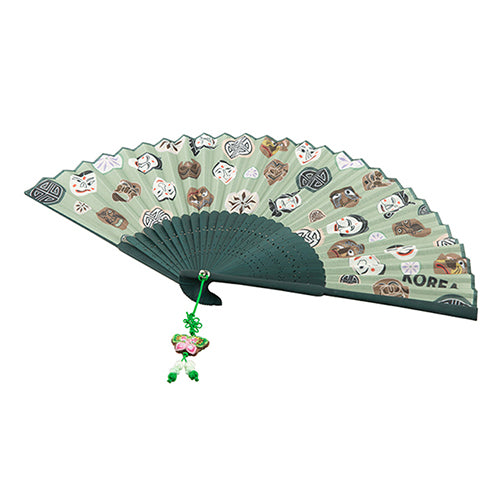 Korean Silk Folding Fan (V) - view 6