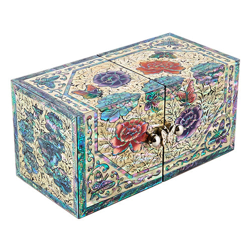 Najeon Mother-of-Pearl Jewelry Box - Peony, Medium (by Oh Myung - ho) - view 2