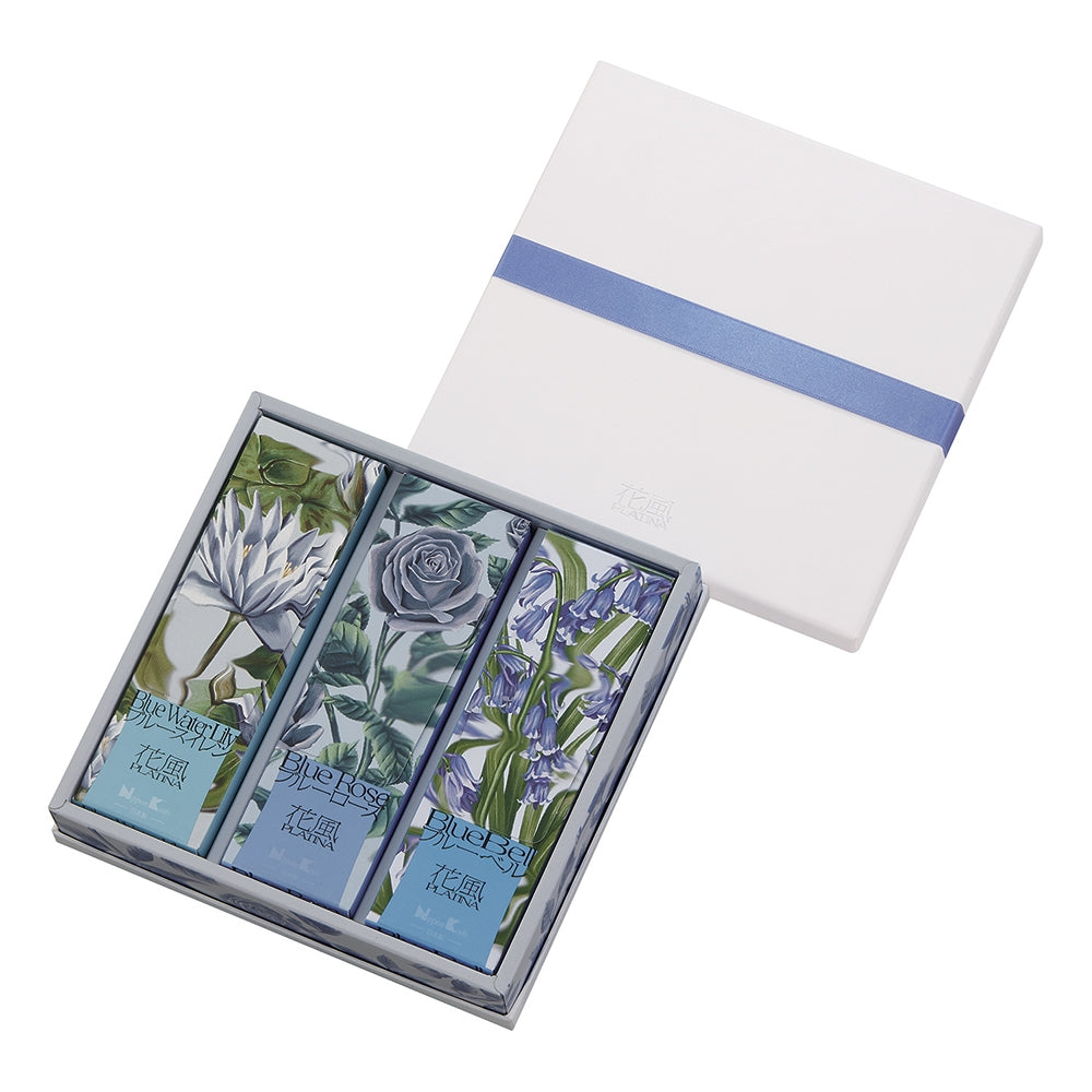 Nippon Kodo KA-FUH Platina GIFT SET - Blue Water Lily, Blue Rose, Blue Bell