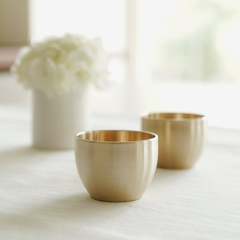 Notdam Bangjja Brass Starlight Soju Cup Set of 2 - view 2