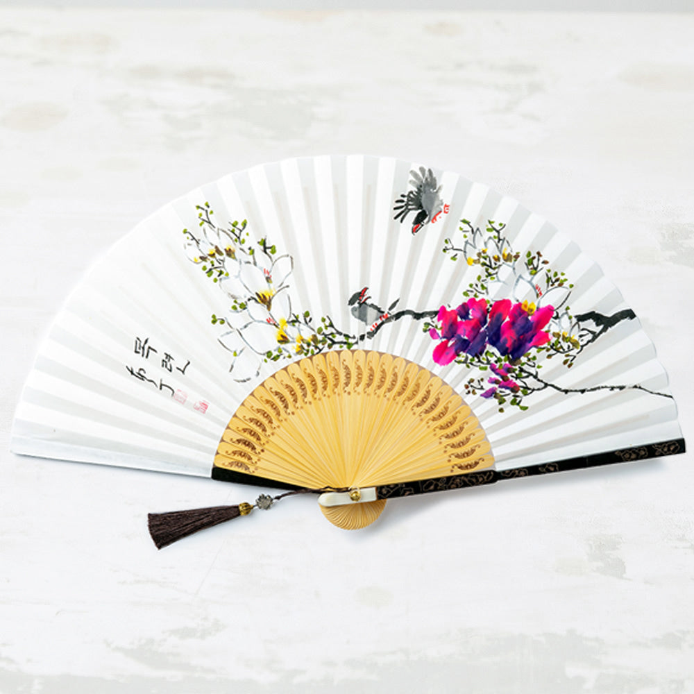Korean Folding Fan - Black - view 6